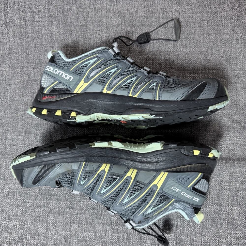 Salomon X Ultra 3 GTX Hiking Shoes Women’s Gore-Tex Green Size 7.5